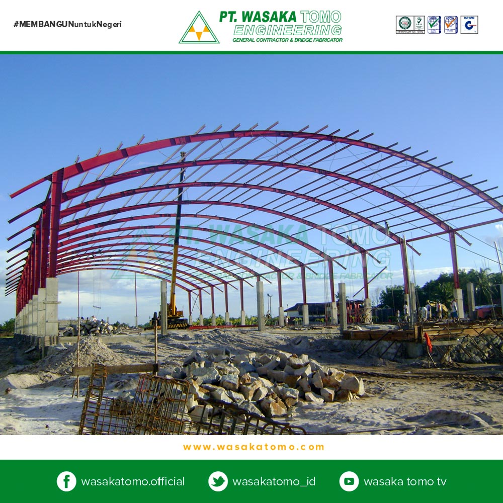 Bangunan Rangka Baja, Pembangunan Futsal Center | Kontraktor Bangunan Rangka | Fabrikator Bangunan Rangka Baja
