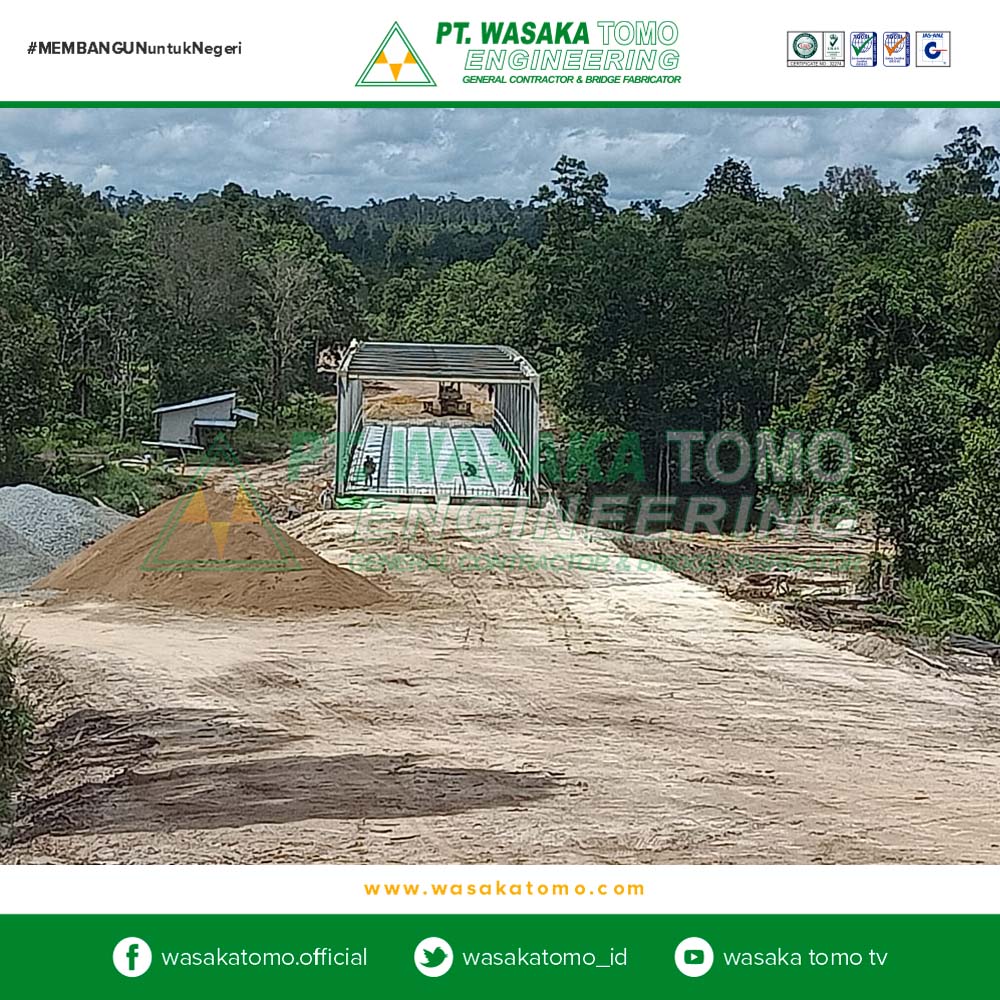 Pembangunan Jembatan Rangka Bentang A60, Pontianak, Kalimantan Barat | Kontraktor Jembatan | Fabrikator Jembatan Baja