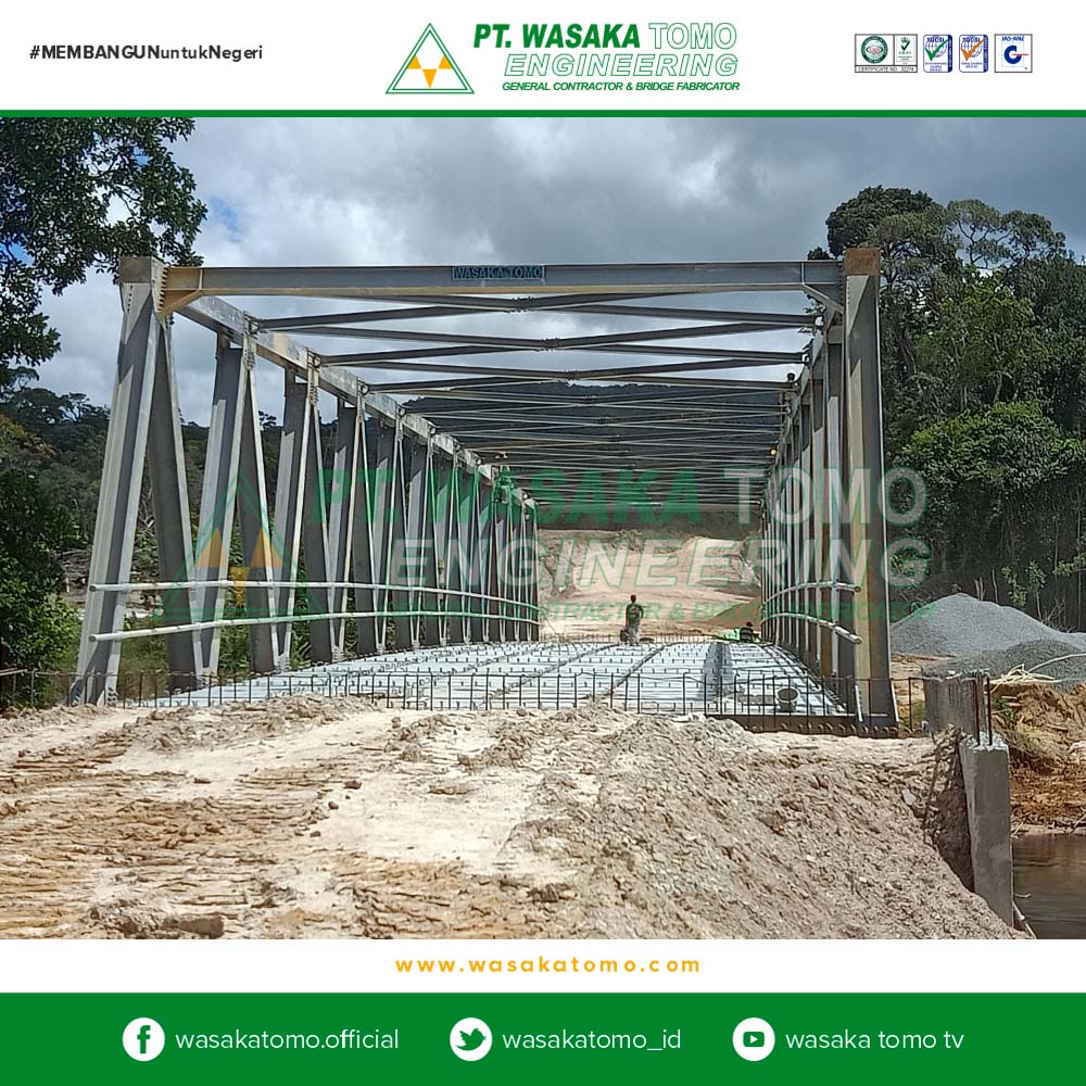 Proses Pembangunan Jembatan Rangka Bentang A60