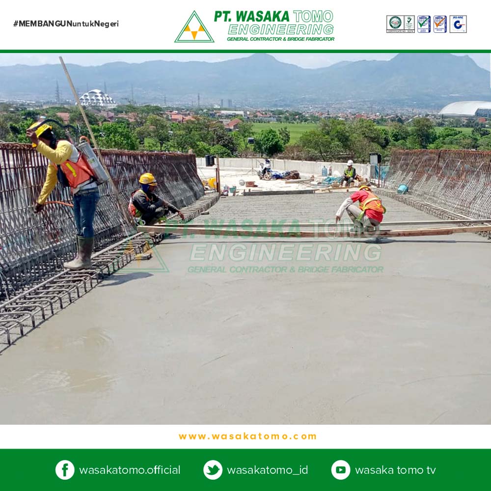 Jembatan Rangka Baja, Progress-7 : Jembatan Gantung 100 Meter - Jembatan Antasan Bromo | Kontraktor Jembatan | Fabrikator Jembatan Baja
